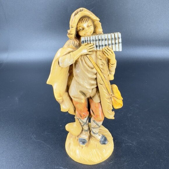 1987 Fontanini Depose Italy Nativity Village Eli Pan Flute Player Figurine VTG - Picture 1 of 11